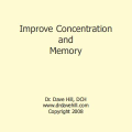 Improve Concentration and Memory